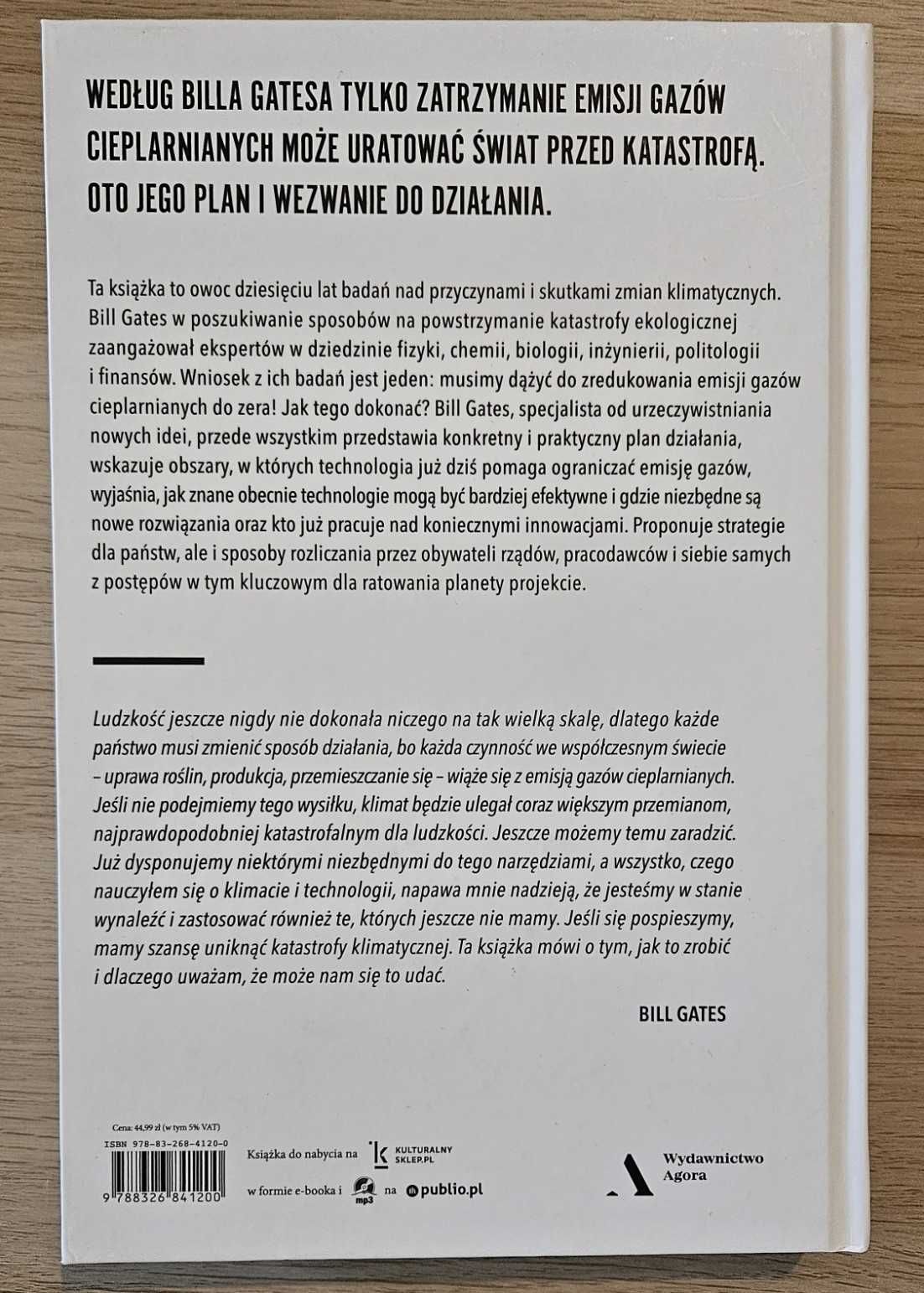 Bill Gates - Jak ocalić świat od katastrofy klimatycznej. Rozwiązania