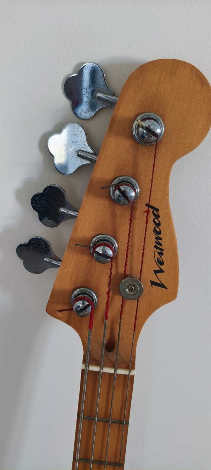 Baixo elétrico e amplificador Westfield /viola/guitarra