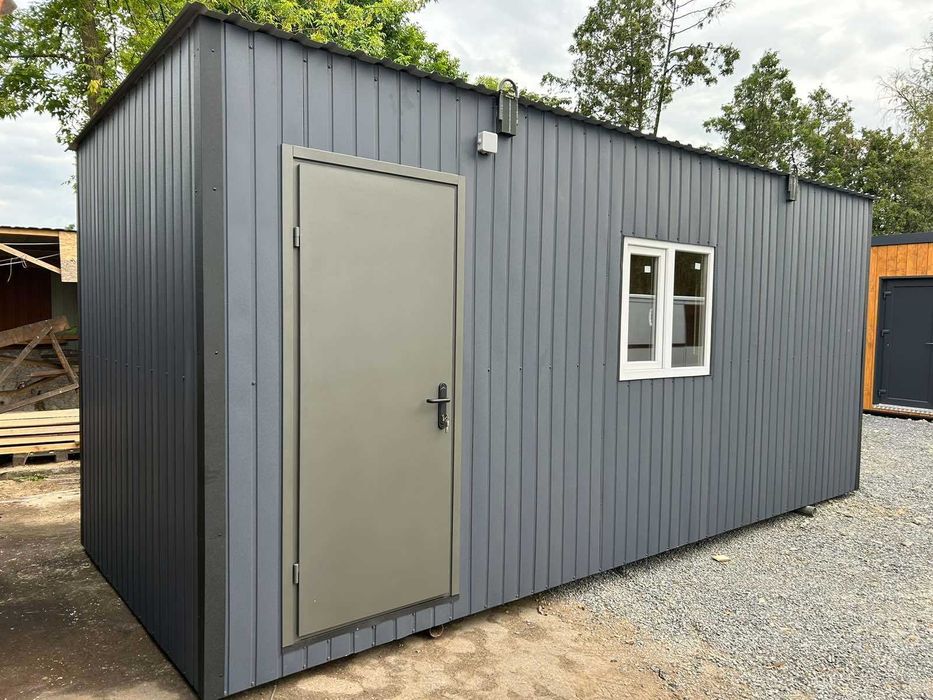 Вагончик Побутівка розмір 2.40х6.00м. на металевому каркасі.