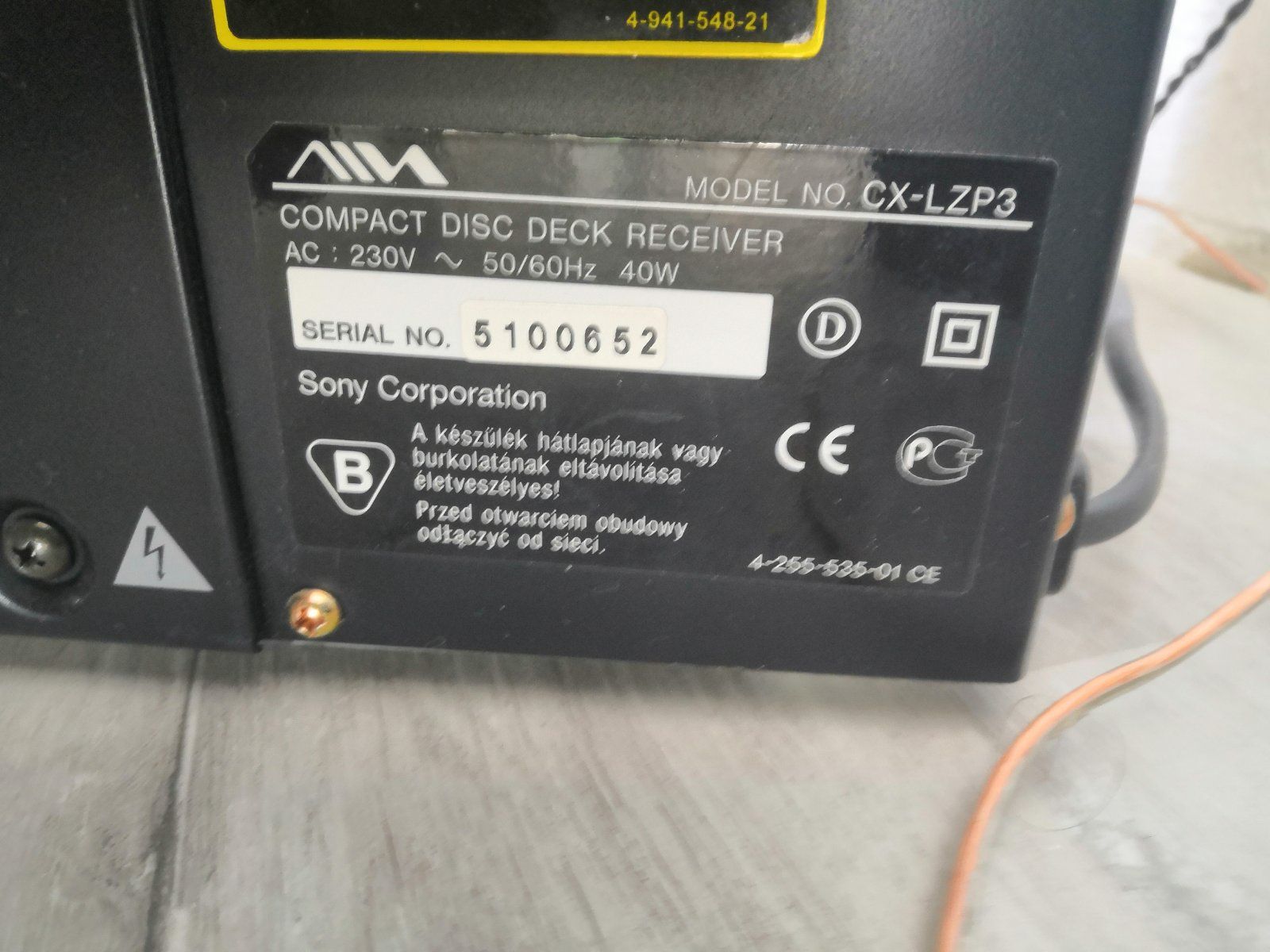Микро система aiwa CX-LZP3