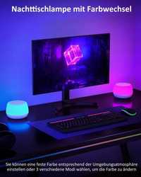 Ściemniana lampka nocna LED RGB Görvitor