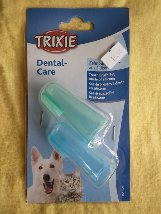 Zestaw silikonowych szczoteczek dla psa