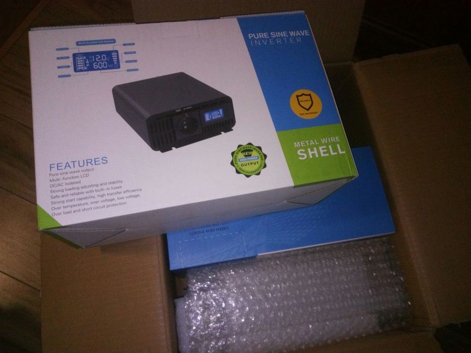 Інвертор WeMax 300/600W/1200W. Преміум класу, чиста синусоїда 12В-220В