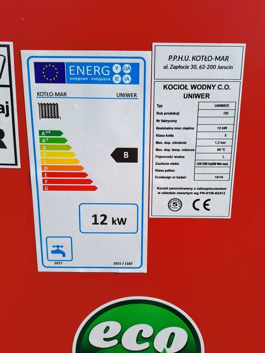 Piec Kocioł na Węgiel Drewno 12kw do 100m2 Producent Dostawa 0zł