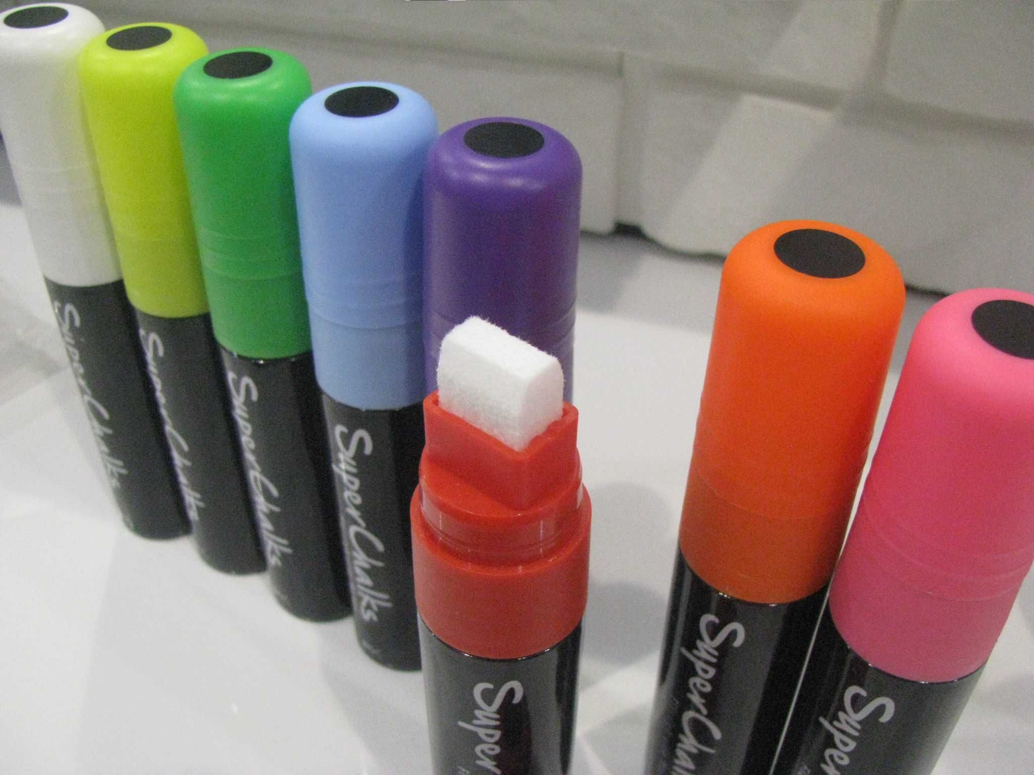 Nowe Markery kredowe kreda w płynie do szyb tablic gruba końcówka 15mm