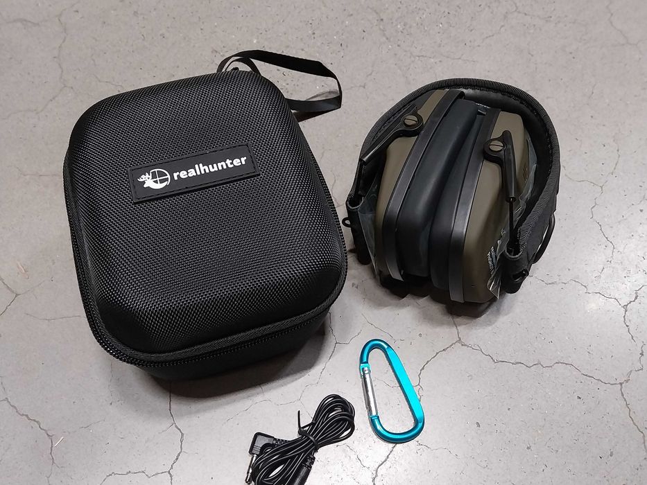 Ochronniki słuchu aktywne RealHunter Active oliwkowe 258-050 Przecena