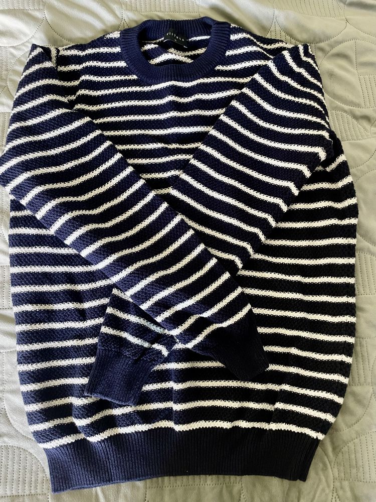 Sweter męski w paski