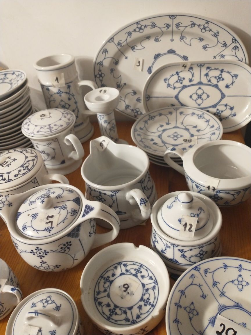 Kolekcja porcelana wzór słomkowy cena za zestaw w/g spisu