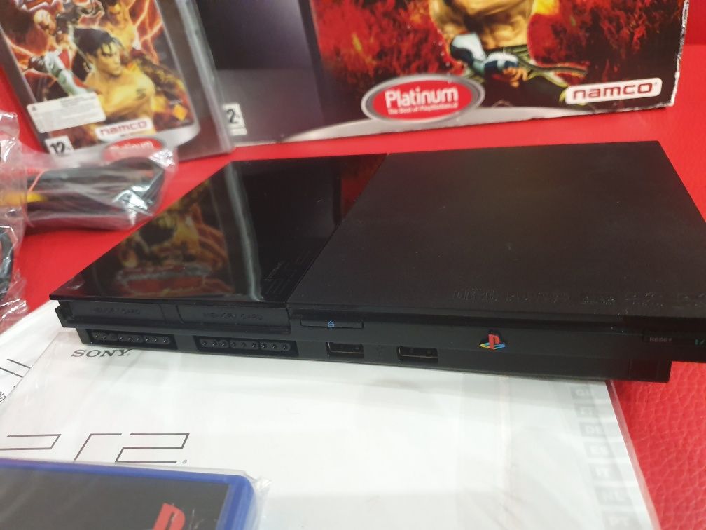 Konsola ps2 Slim 90004 Limited edition Tekken 5 Idealna Pudełko