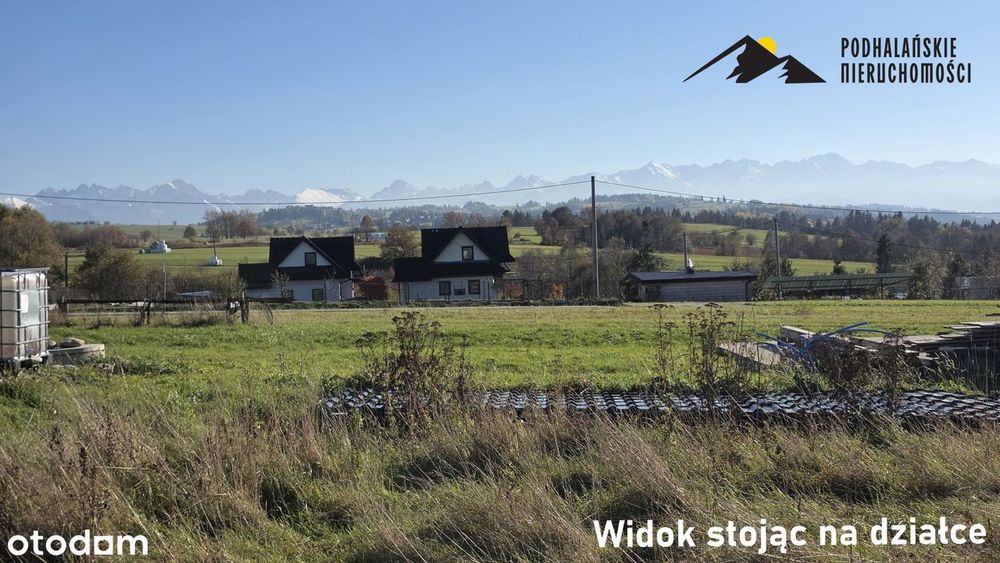 Widokowa działka budowlana w pięknej okolicy