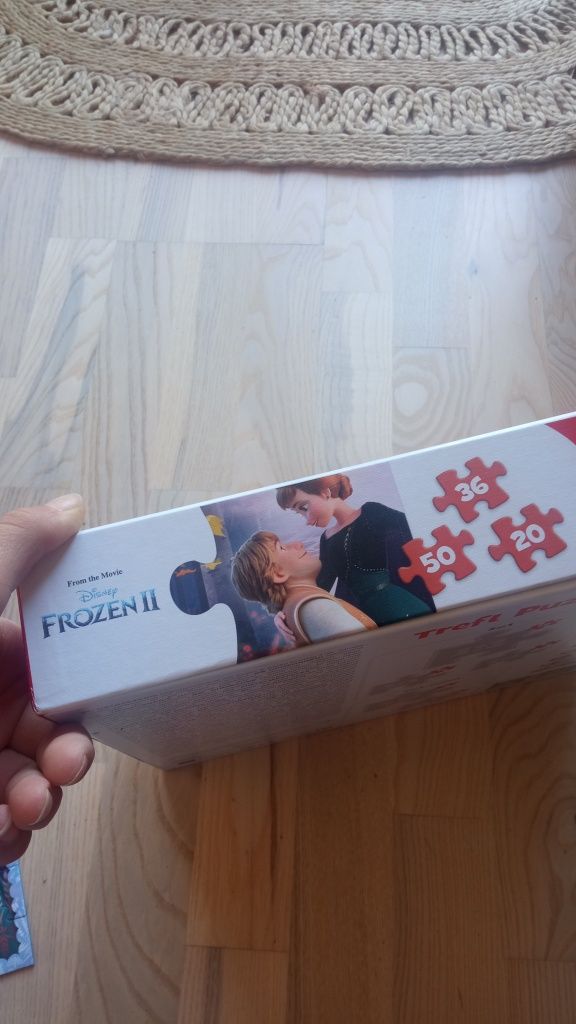 Puzzle układanka Frozen II 2 kraina lodu 3w1 Disney Anna Elsa Kristoff