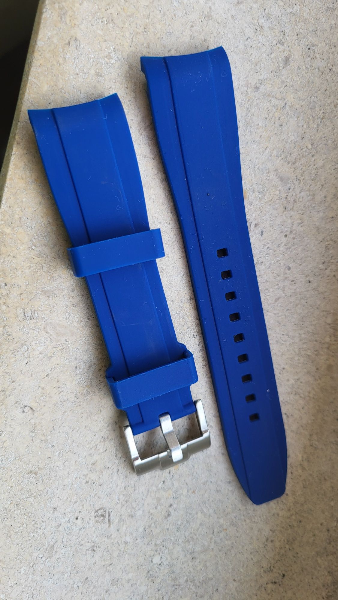 Bracelete silicone azul (Nova)