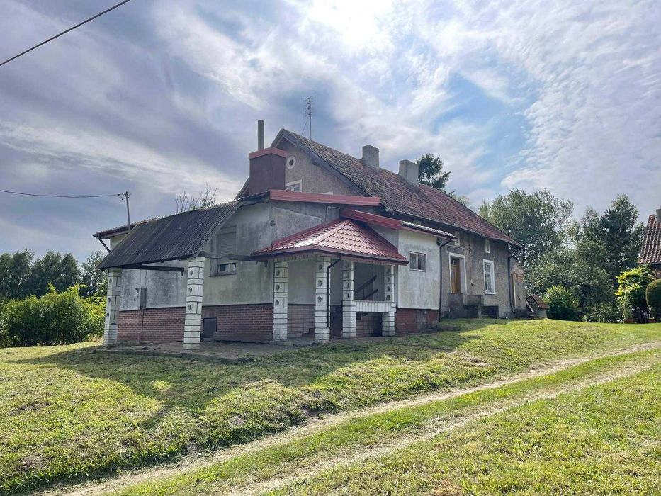 Działka 30 arów+Dom i dwa budynki gospodarcze-Blisko Mazurskich jezior