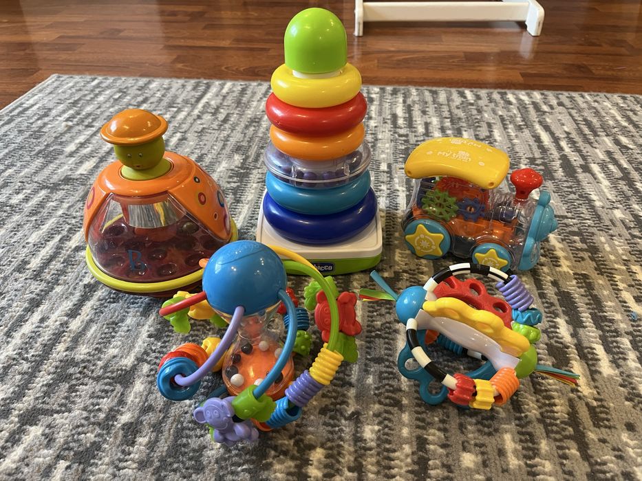 Набір Іграшок дзига - мандаринка , юла Batat вежа/пірамідка Chicco