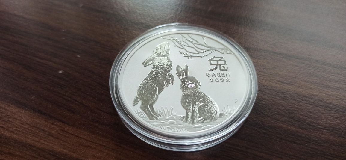 Івестиційна монета Рік дракона кролика Австралія 1 oz