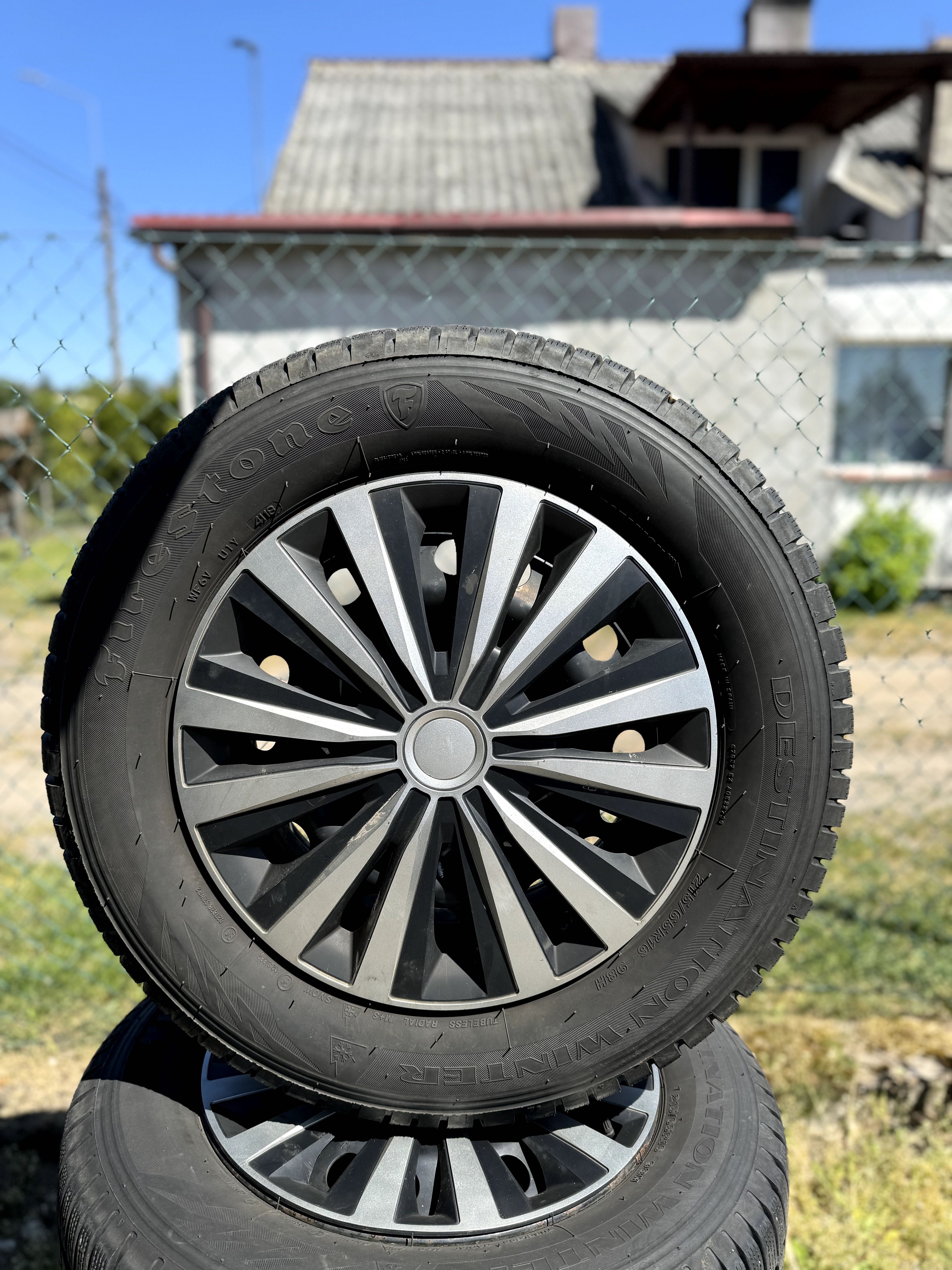 Komplet kół koła felgi stalowe opony zimowe 16" Opel 5x105 ET 38