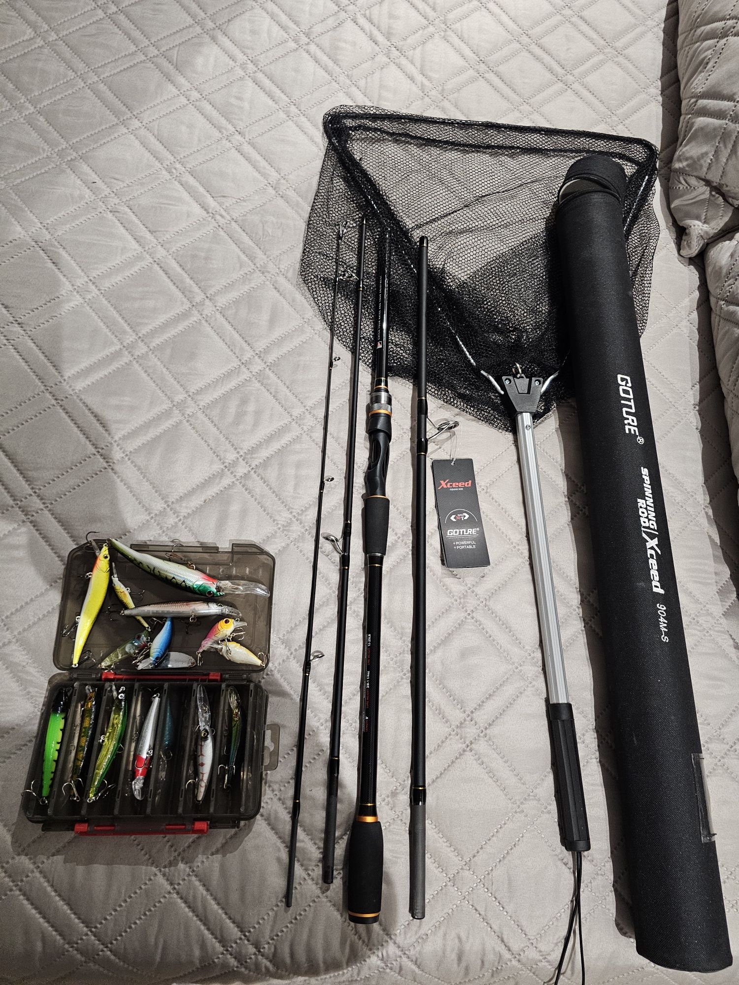 Cana 3 Metros  4 Encaixes  Carbono  Nova + Carreto 4000 novo Com Estoj