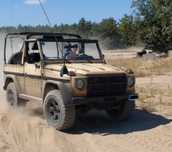Mercedes Benz G-Klasa G240, W460, Wolf z przyczepą