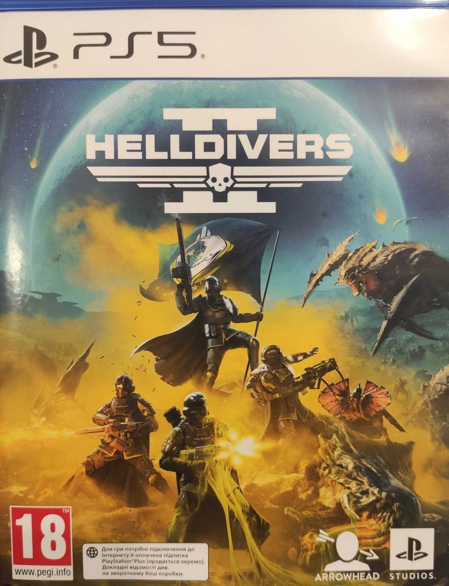 Продам диск helldivers 2 ps5