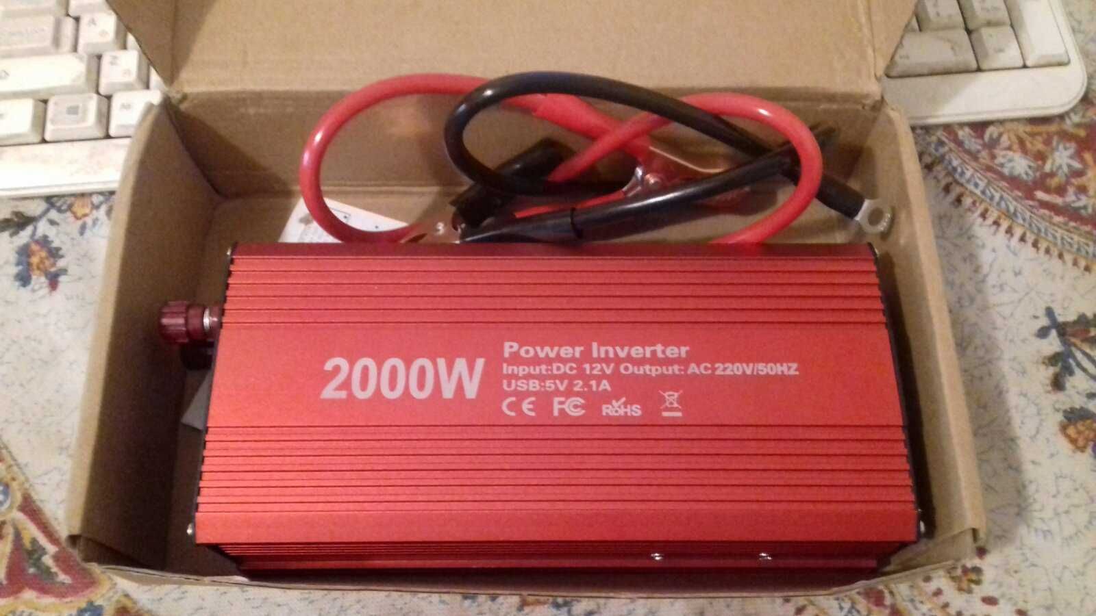 Инвертор  12 220В 2000ВТ