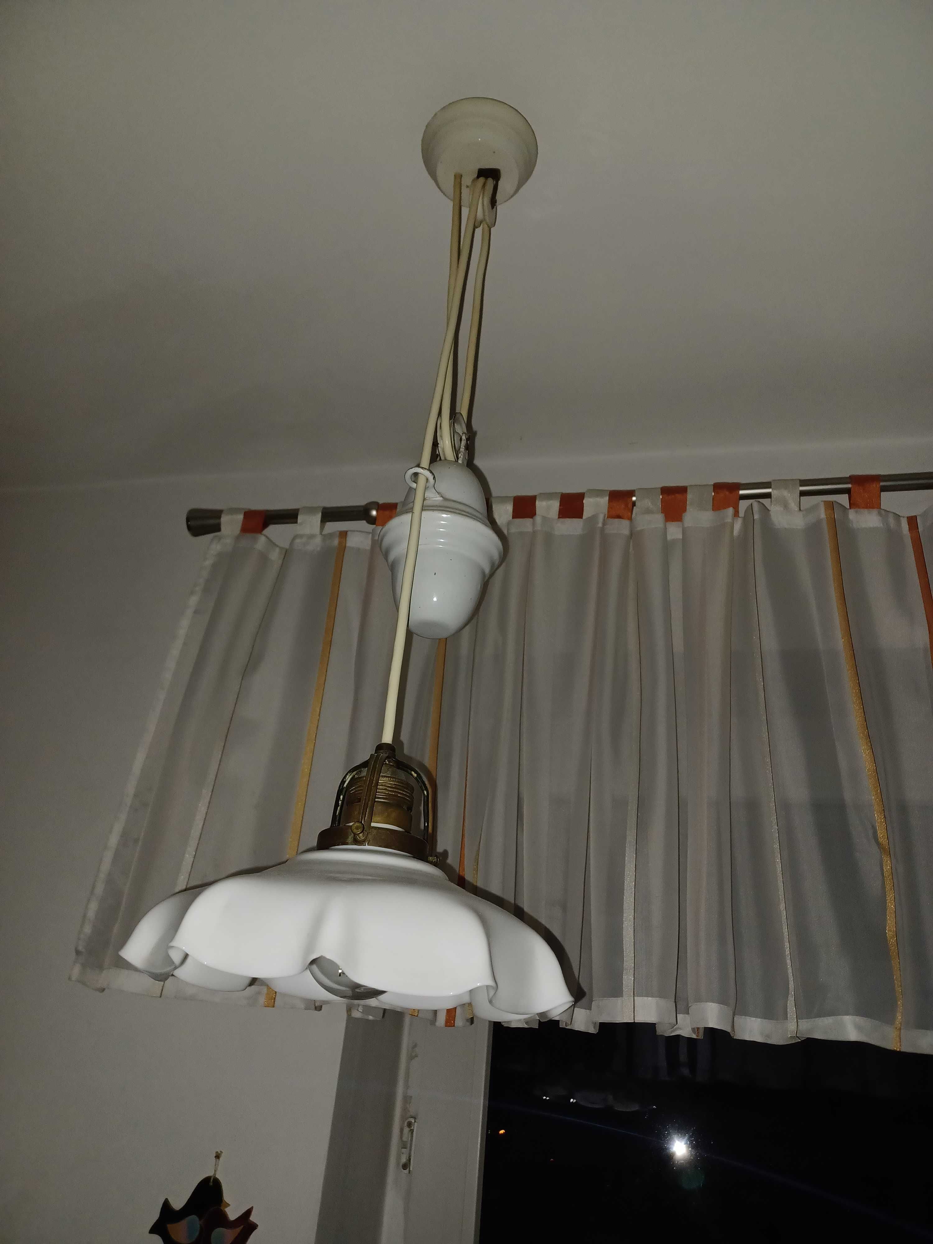 Lampa okres miedzy wojenny unikat porcelana