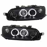 Reflektor Lampa LR Ringi LED Angel Eyes Black Tuning Fiat Punto II 2 99-
