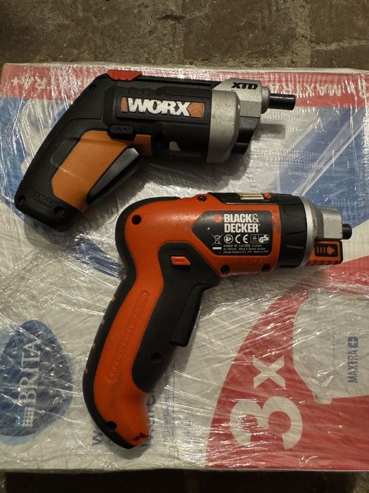 Міні шуруповерт, worx, black decker, шуруповерт
