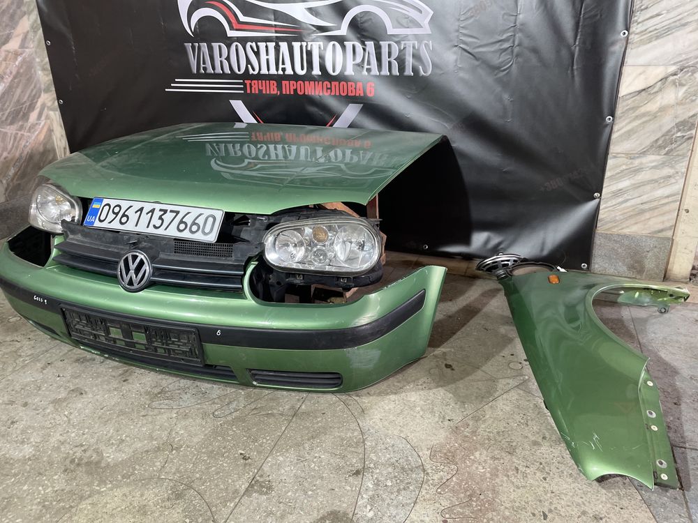 Передок фольтцваген  гольф 4 golf 4 wag wv бампер капот фари