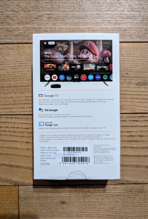 Приставка Xiaomi Mi TV box S 4K 3rd Gen MDZ-32-AA 2/32 Global Version