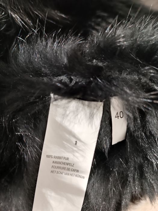 Nowa luksusowa kamizelka futro naturalne królik NC Noce Connection 40