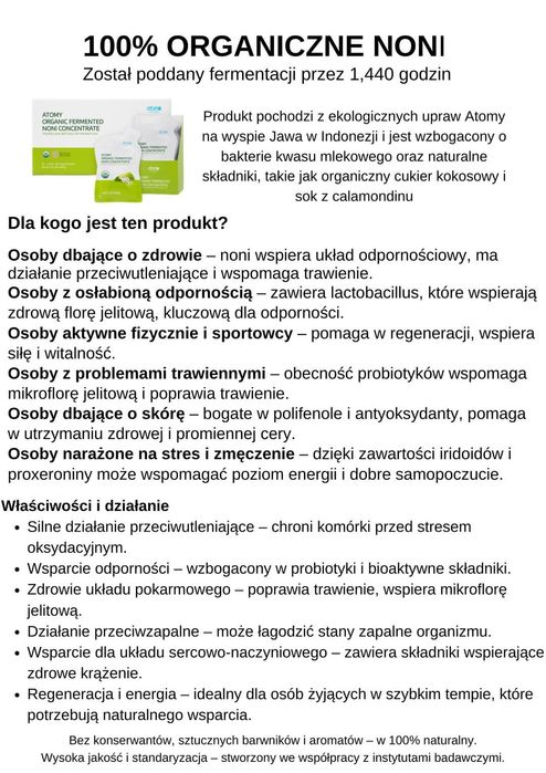 Noni koncentrat 24 saszetki