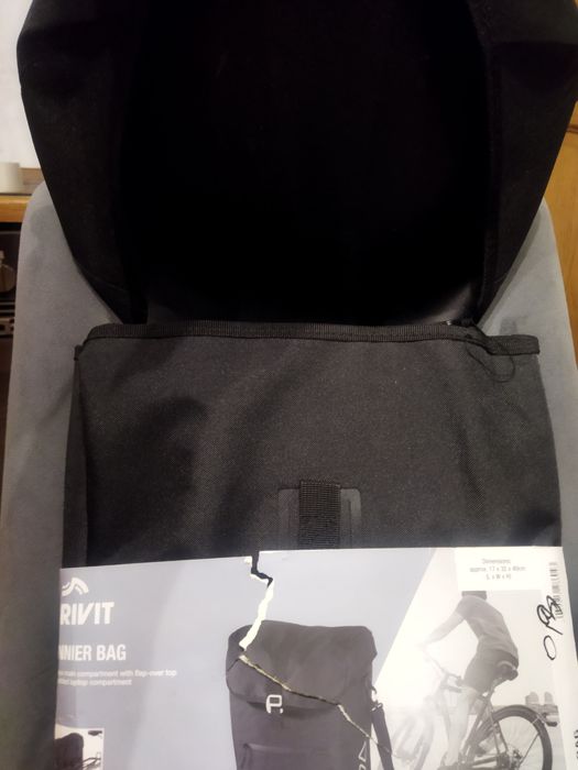 Nowa czarna torba rowerowa na rower sakwa bagażnik crivit