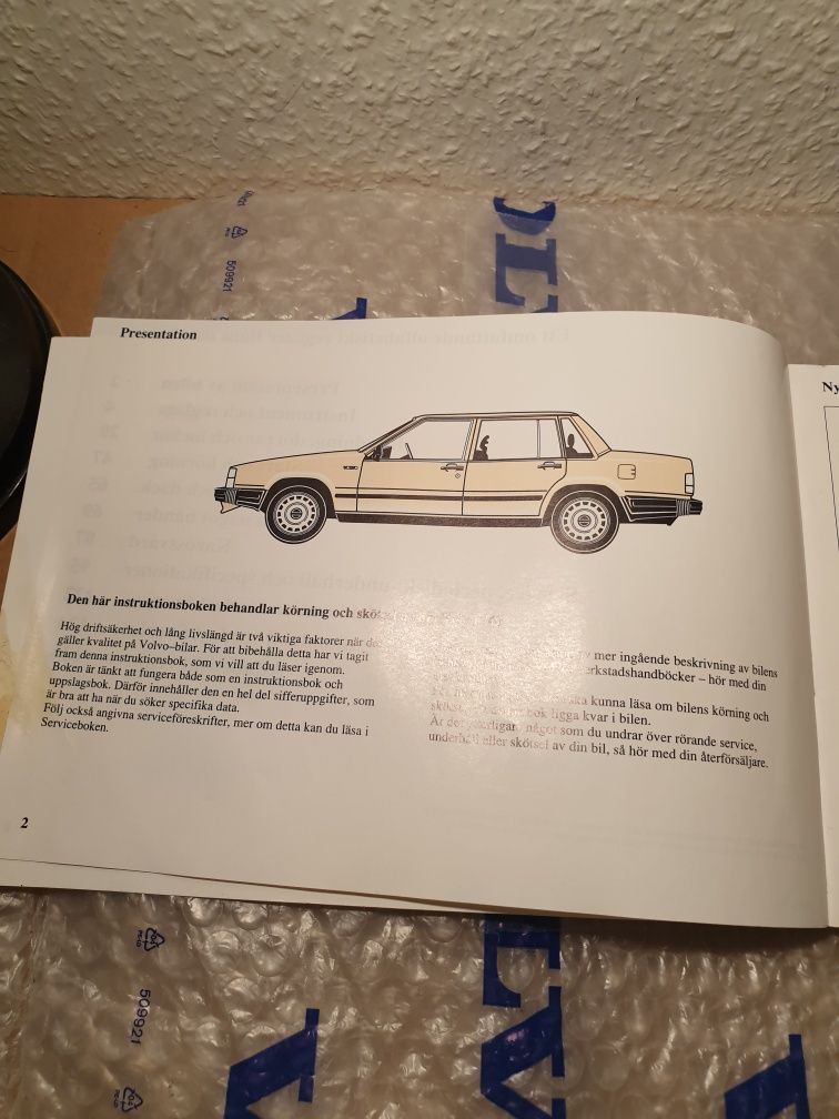 instrukcja obsługi volvo 740  1988 rok