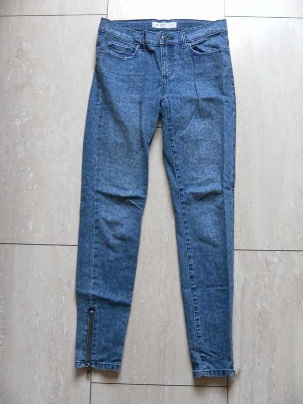 Spodnie damskie rurki jeansy Emma 34,XS/36,S cętki