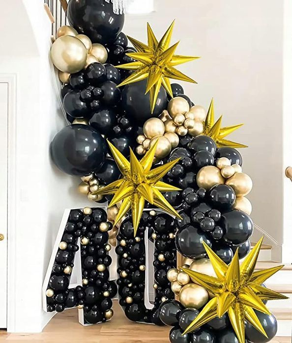 balon foliowy gwiazda 3d zieleń butelkowa matowa 50x46cm dekoracja