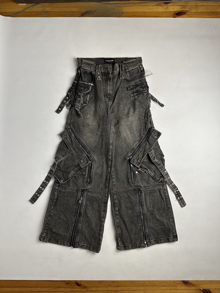 NFS NO FAITH STUDIOS джинси джинсы серые opium archive baggy faded M L