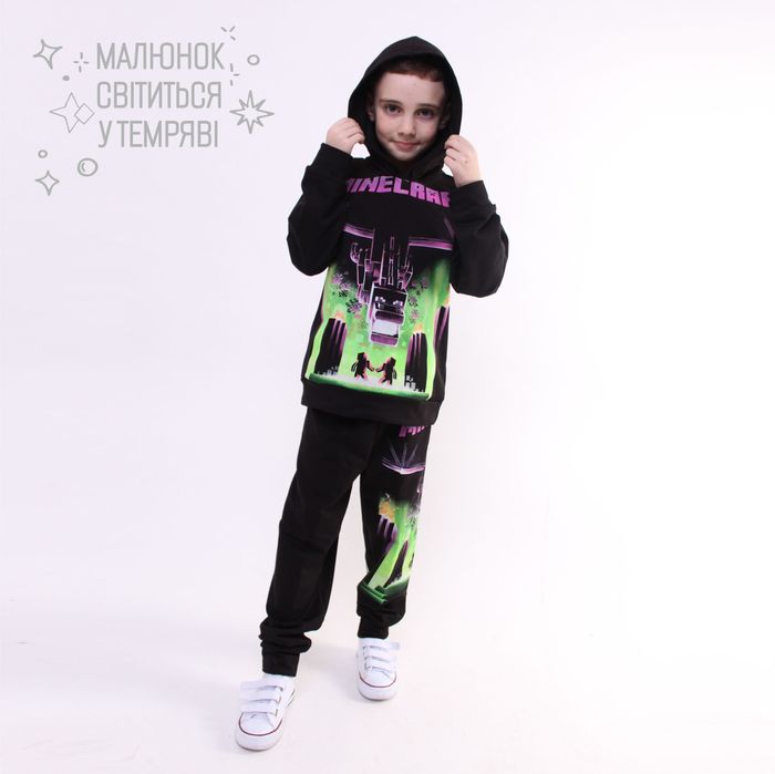 Теплий костюм майнкрафт для хлопчика світяшка