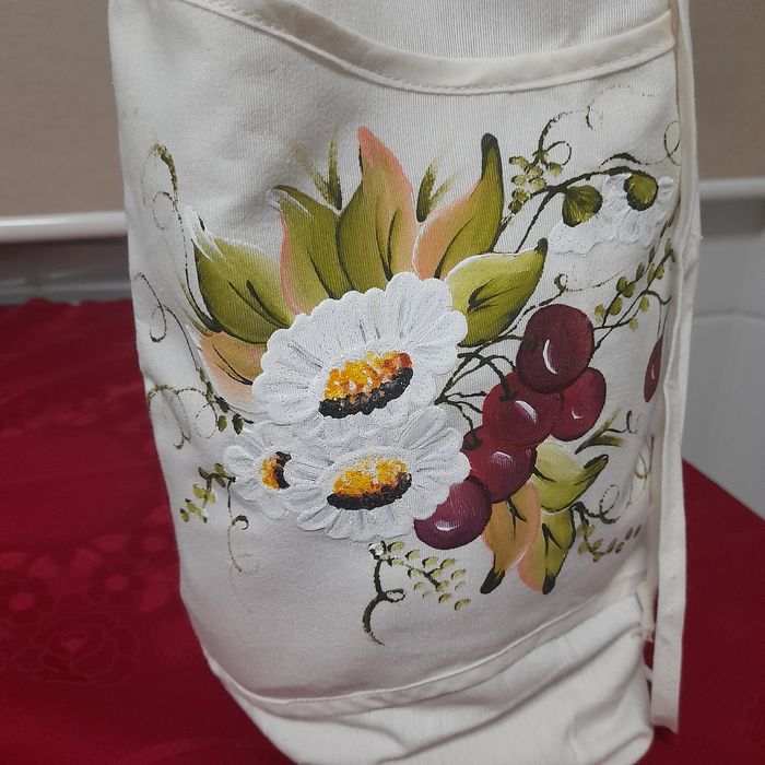 Puxa sacos(saco pintado à mão  para guardar sacos)