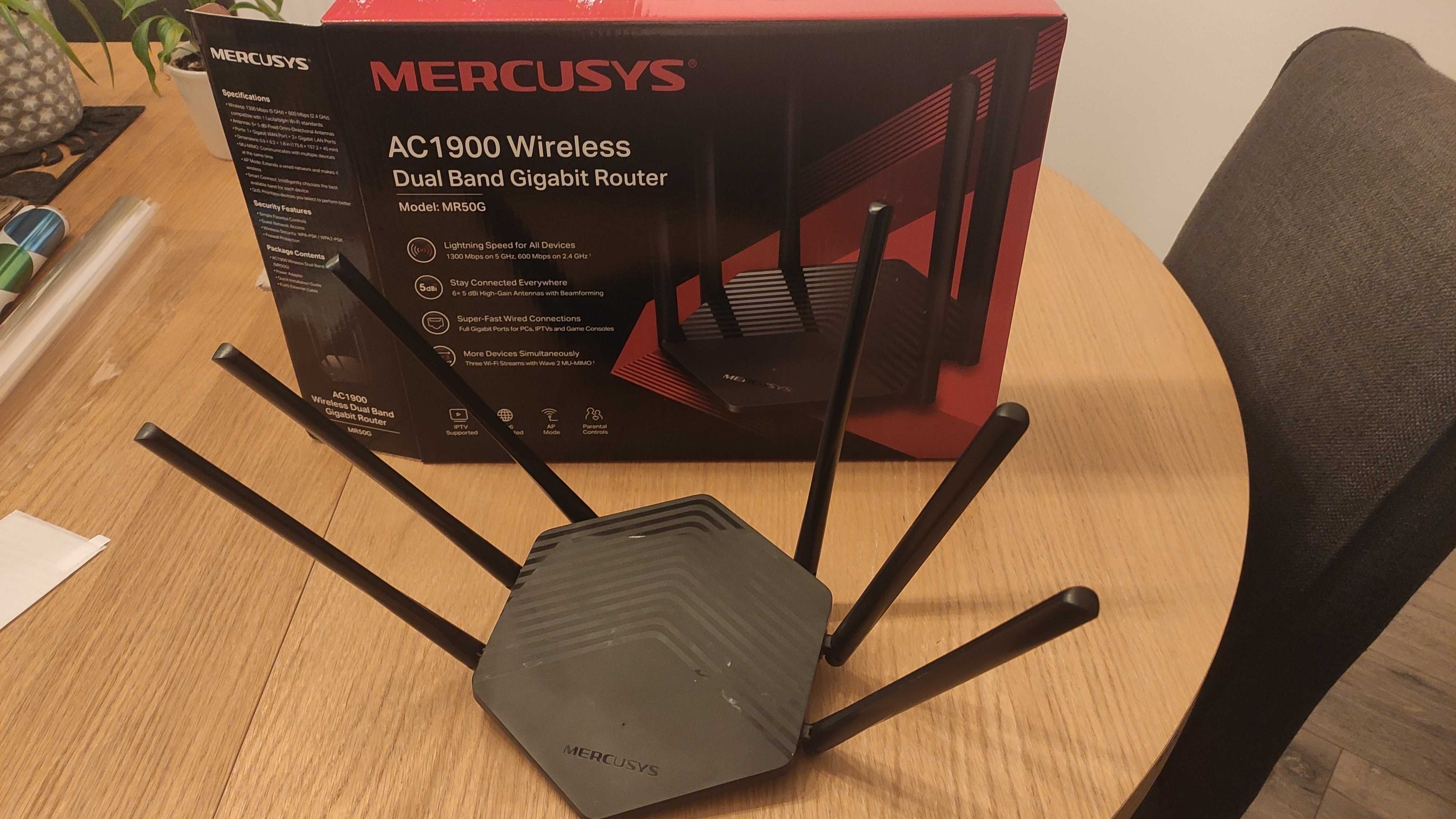 Router WiFi Mercusys MR50G AC1900 -  prywatnie nie handlarz