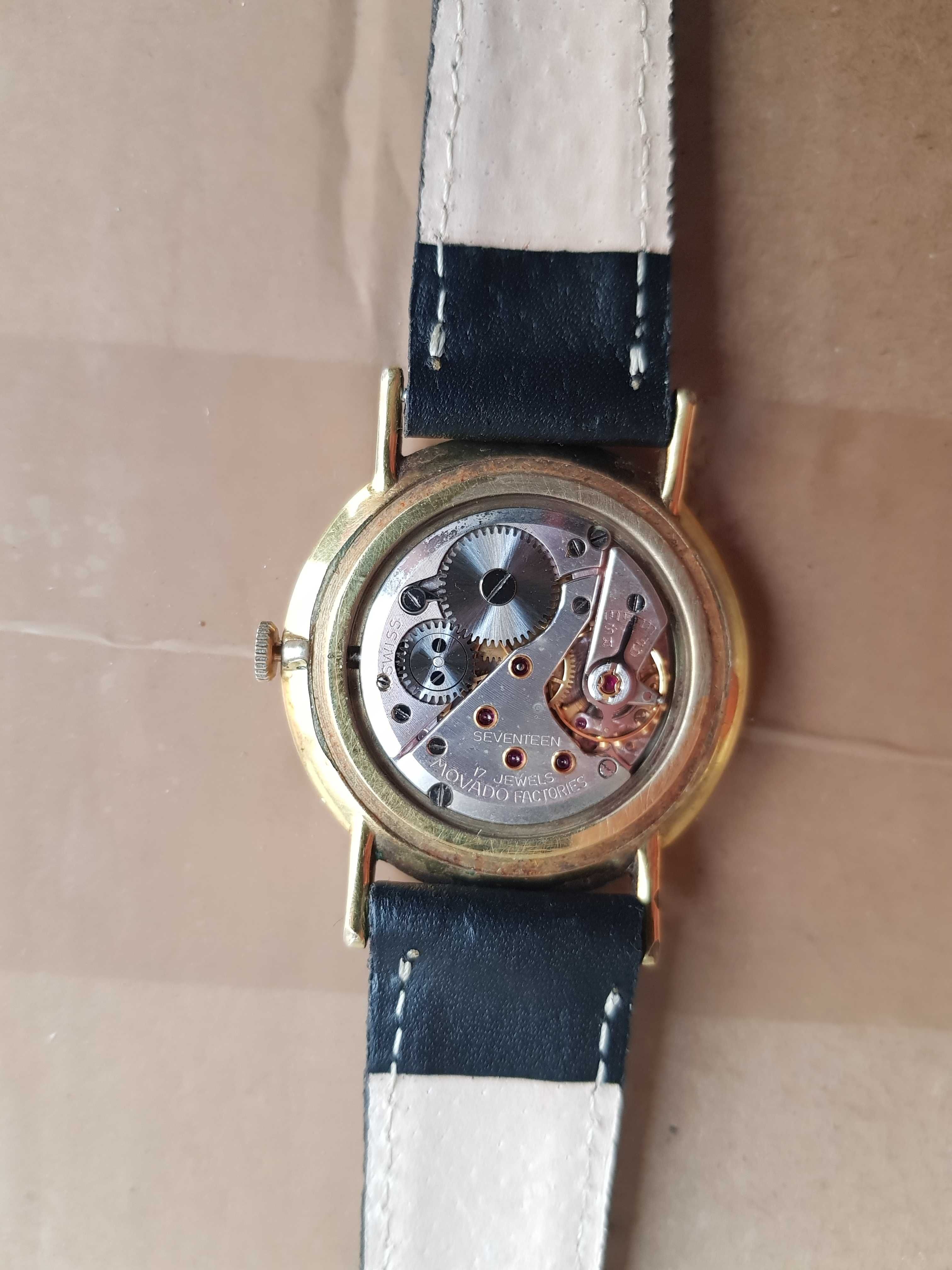 MĘSKI ZEGAREK MOVADO W stylu vintage, kal. 205, 17 j.