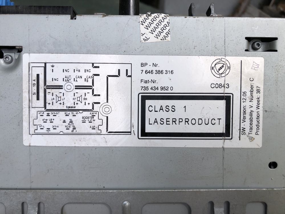 Auto radio Fiat Panda (169)