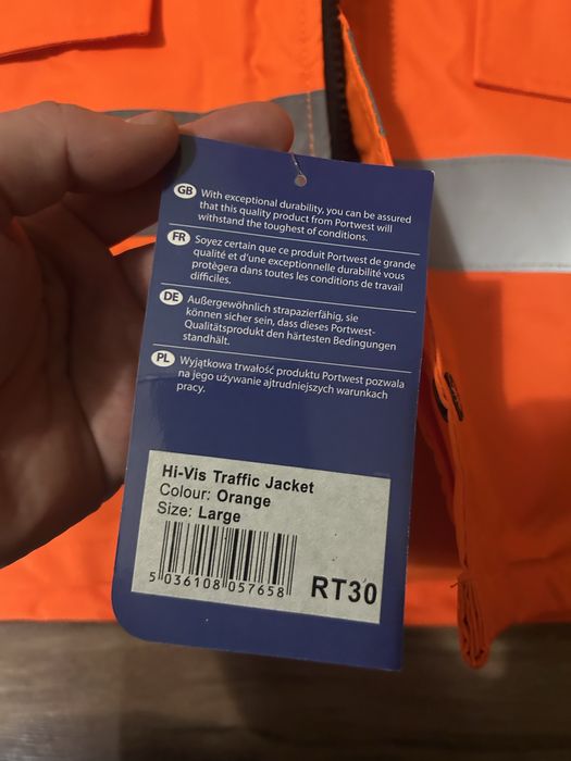 Zimowa kurtka robocza Portwest hi vis rt30