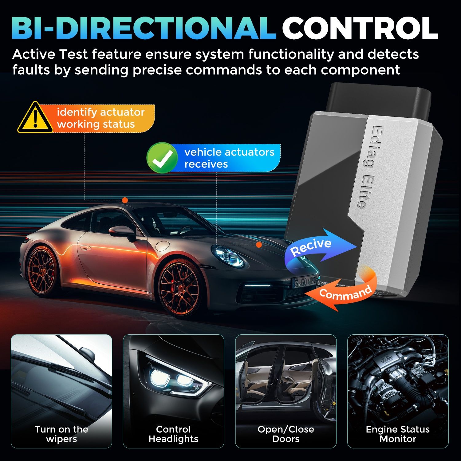 Obd2 kingbolen ediag elite мультимарочний сканер lifetime