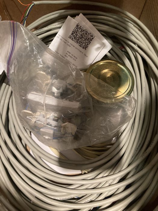 +-25m cabo  6 condutores de comunicações/telefone/alarme/videoporteiro