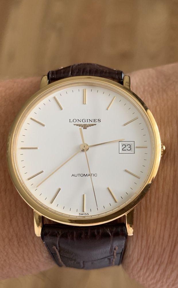 Золотые часы longines L4.787.6.32.2