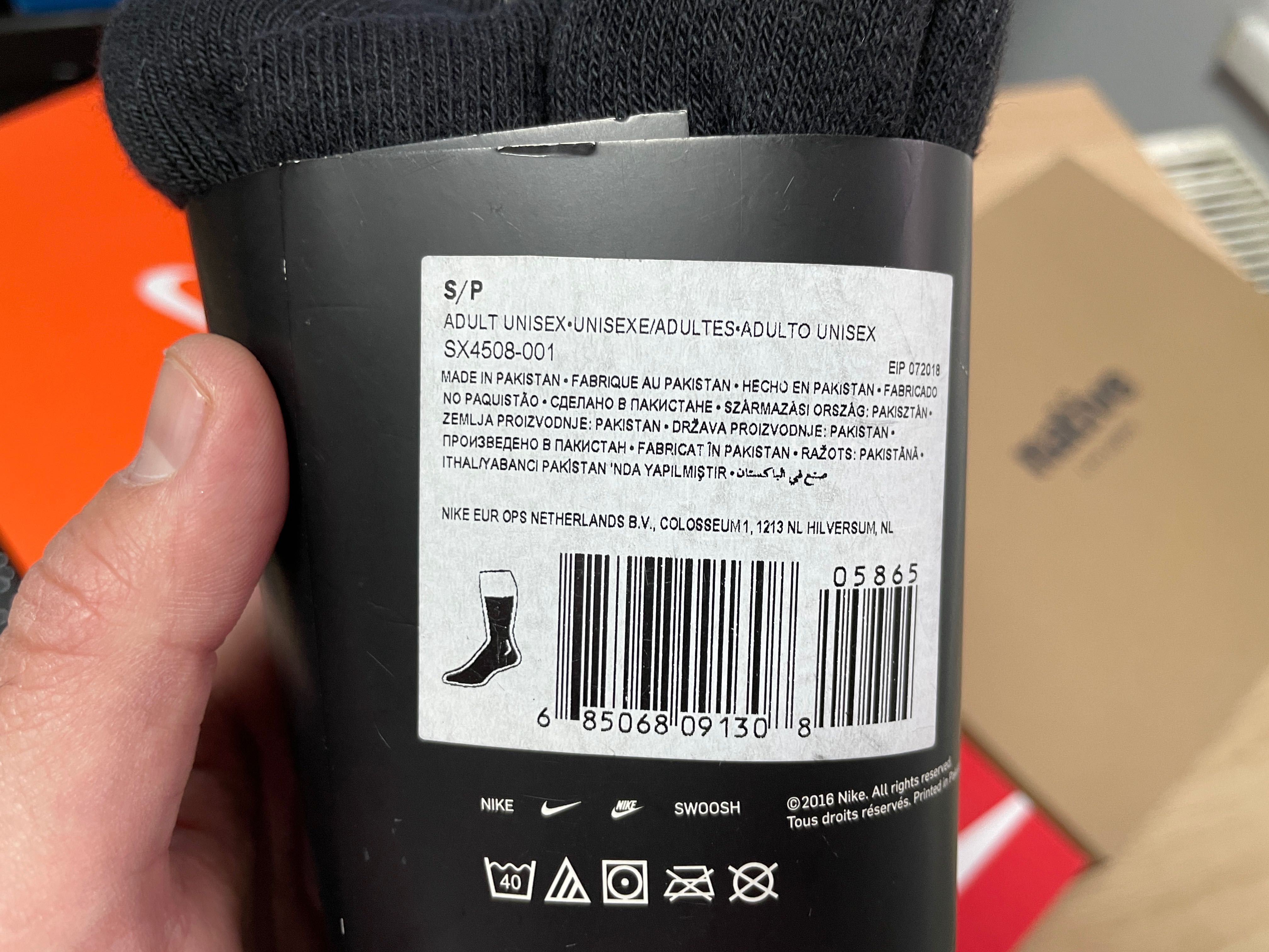Шкарпетки Nike 3Ppk Value Cotton Crew  SX4508-001 чорні носки