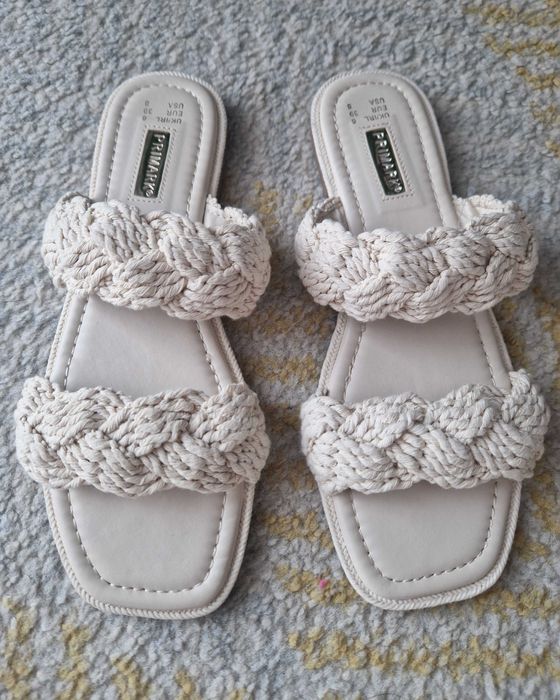 Primark Klapki Plecione r.39