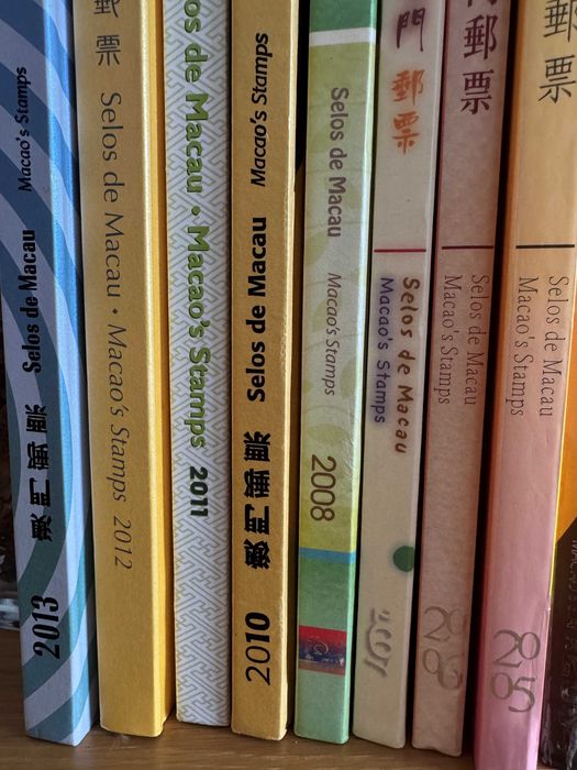 Livros Selos Anuais Macau de 2000  a 2013