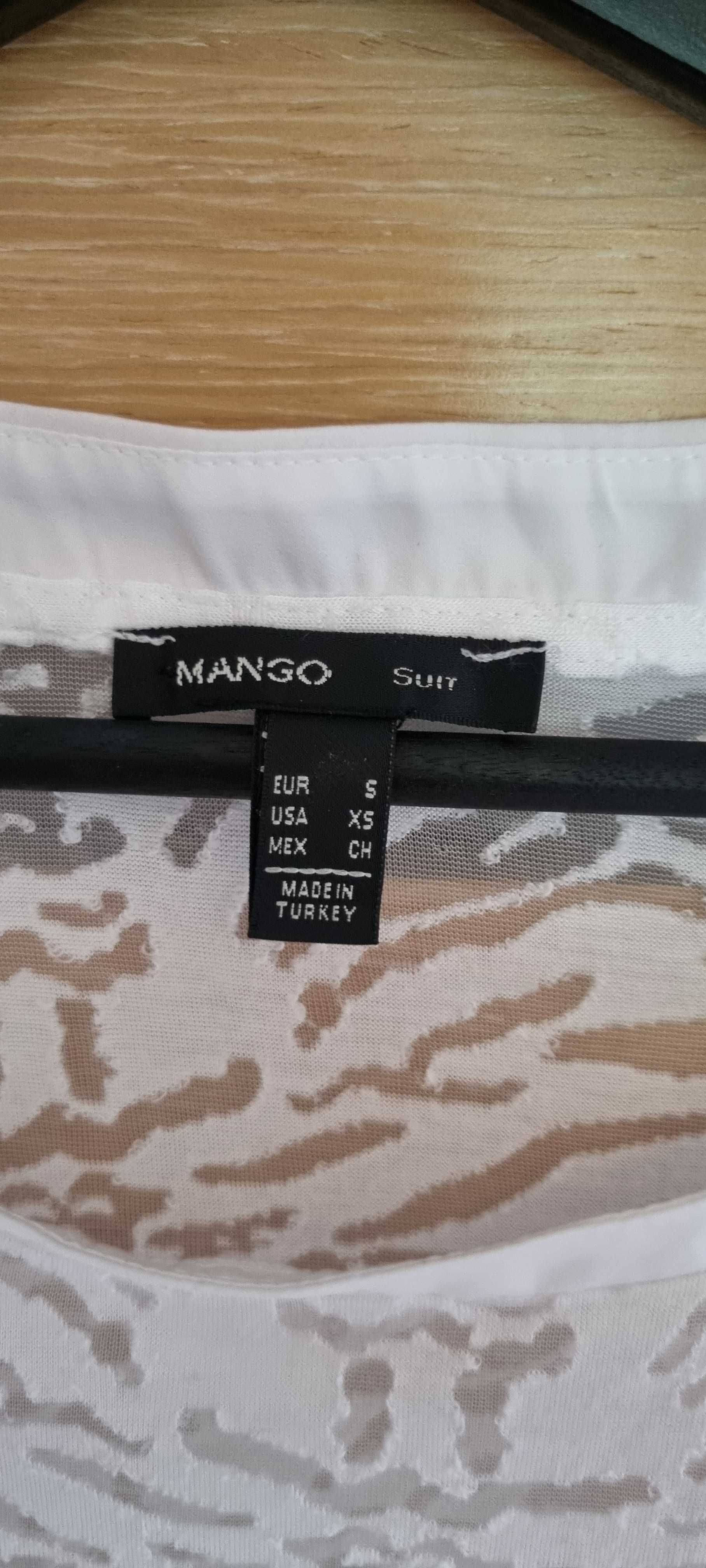 MANGO koszulka ażurowa rozm S