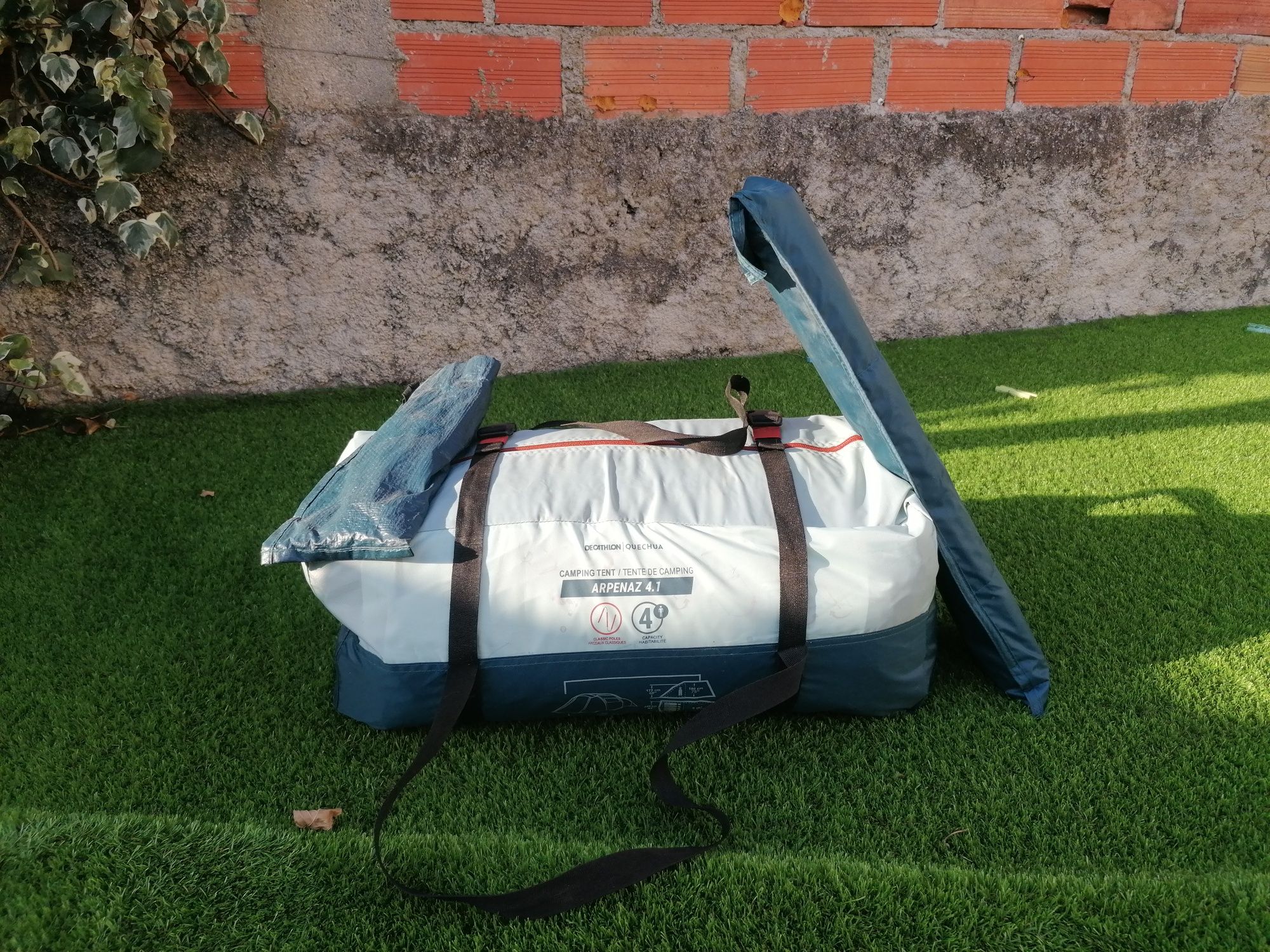 Tenda usada uma vez